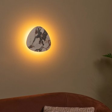 Lucide Kamien - Wandleuchte - 30 x 5 x 30 cm - 11W LED inkl - weiß und schwarz