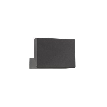 Nova Luce Brin - Außenwandleuchte - 14 x 14,5 x 3,5 cm - 10W LED inkl. - IP65 - anthrazit