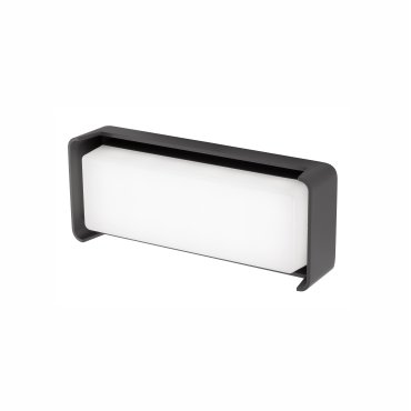 Nova Luce Keen - Außenwandleuchte - 22,5 x 6,5 x 9,5 cm - 12W LED inkl. - IP65 - dunkelgrau