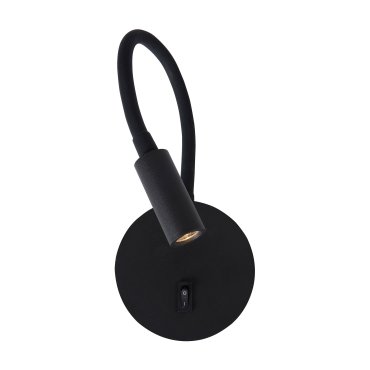 Nova Luce Jaco - Nachttischlampe - 10 x 3 x 44 cm - 3W LED inkl. - schwarz