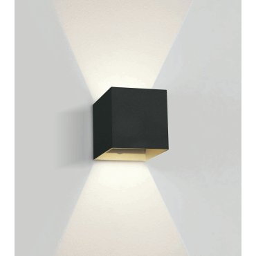 ONE Light Outdoor Wall Dark Lights - Außenwandleuchte - 11,1 x 9,5 x 11 cm - 2 x 3W LED inkl. - IP54 - schwarz