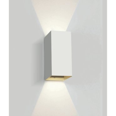 ONE Light Outdoor Wall Dark Lights - Außenwandleuchte - 9 x 6,8 x 16,6 cm - 2 x 3W LED inkl. - IP54 - weiß
