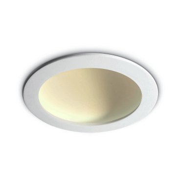 ONE Light Dark Light Dome Reflector - Deckeneinbauleuchte - Ø 17 x 5 cm - 16W LED inkl. - weiß - warmweiße Lichtfarbe