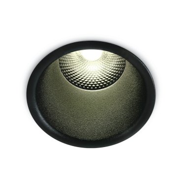 ONE Light Dark Light Pro Range - Einbaustrahler - Ø 92 mm, Ø 82 mm Einbaumaß - inkl. 15W LED - schwarz