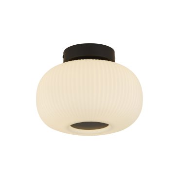 Searchlight Lumina - Deckenleuchte - Ø 24 x 18 cm - weiß und mattschwarz