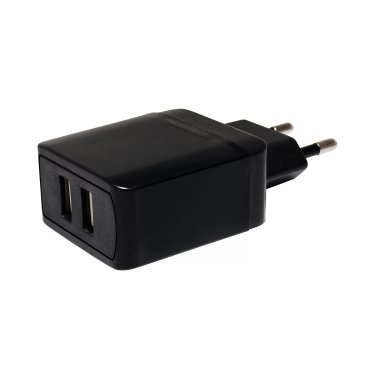 MPL Doppel USB Stecker - 5Vdc - schwarz