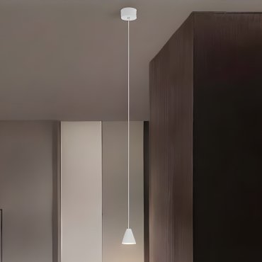 Nova Luce Irmos - Hängelampe - Ø 6 x 191 cm - 5W LED inkl. - Sand Weiß