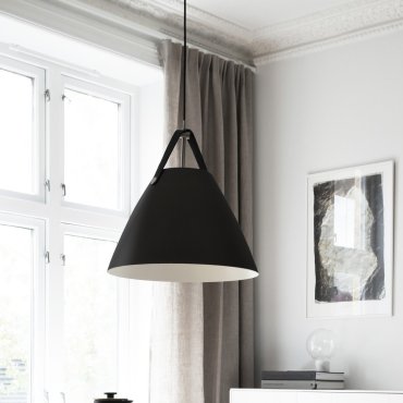 Design for the People Strap 36 - Hängeleuchte - Ø 36 x 343,75 cm - schwarz