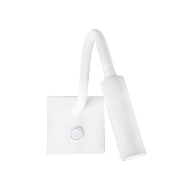 Nova Luce Madison - Wandleuchte mit Schalter - 8 x 8 x 32 cm - 3W LED inkl. - weiß