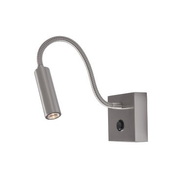 Nova Luce Madison - Wandleuchte mit Schalter - 8 x 8 x 32 cm - 3W LED inkl. - Chrom