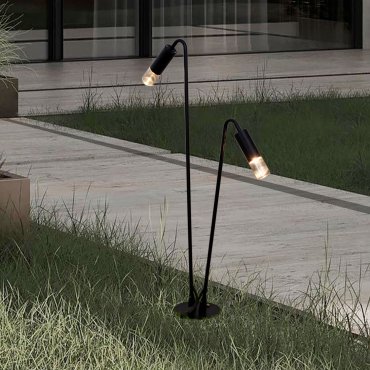 Nova Luce Aether - Gartenpfosten - Ø 15 x 80 x 52 cm - 10W LED incl. - IP65 - dunkel anthrazit