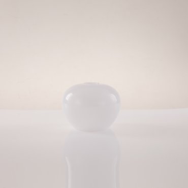 Artdelight Windsor - Lampenschirm aus Glas - Ø 18 x 14,5 cm - weiß