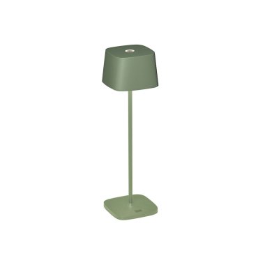 Konstsmide Capri - Außen-Tischleuchte - 10 x 10 x 36 cm - 2,2W dimmbar bis warm LED inkl - wiederaufladbar - IP54 - grün
