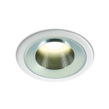 ONE Light Dark Light Project Range - Einbaustrahler - Ø 170 mm, Ø 150 mm Einbaumaß - 18W LED inkl. - IP54 - weiß - Lichtfarbe warmweiß