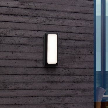 Nova Luce Appia - Außenwandleuchte - 8,5 x 20 x 3,8 cm - 5W LED inkl. - IP54 - dunkel anthrazit