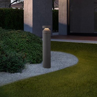 Nova Luce Navy - Gartenpfosten - Ø 19,2 x 99,5 cm - 20W LED inkl. - IP65 - grau