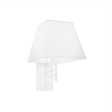 Nova Luce Logan - Wandleuchte mit Schalter - 25 x 21 x 32 cm - weiß