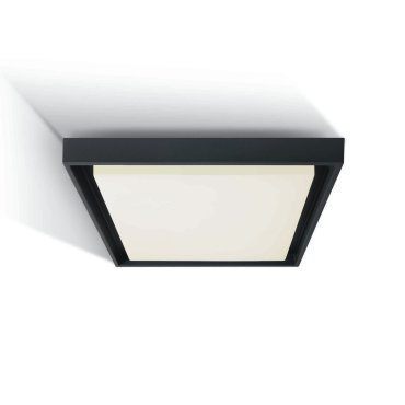ONE Light Outdoor Project LED - Außen-Deckenleuchte - 34 x 34 x 5 cm - 30W LED inkl. - IP54 - anthrazit