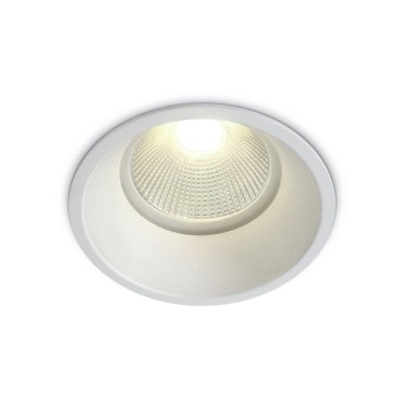 Einbauspot ONE Light COB Dark Light Range - Ø 82 mm, Ø 75 mm Einbaumaß - 12W dimmbare LED inkl. - IP44 - weiß - warmweiße Lichtfarbe (2700K)