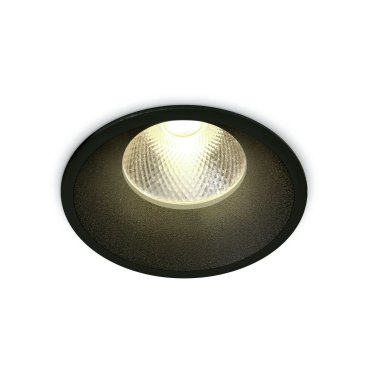 ONE Light Dark Light Range - Einbaustrahler - Ø 90 mm, Ø 82 mm Einbaumaß - 12W LED inkl. - schwarz - Lichtfarbe warmweiß