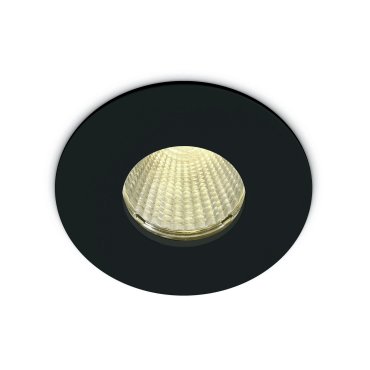 ONE Light COB Bathroom High Power - Einbaustrahler - Ø 83 mm, Ø 70 mm Einbaumaß - 12W LED inkl. - IP65 - schwarz