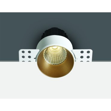 ONE Light Trimless Mini Range - Einbaustrahler - Ø 64 mm, Ø 70 mm Einbaumaß - 12W dimmbare LED inkl. - Messing