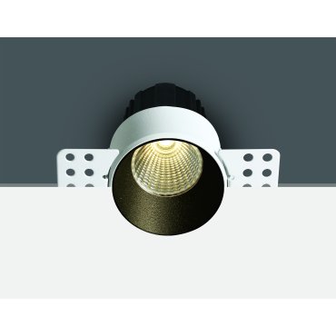 ONE Light Trimless Mini Range - Einbaustrahler - Ø 64 mm, Ø 70 mm Einbaumaß - 12W dimmbare LED inkl. - schwarz
