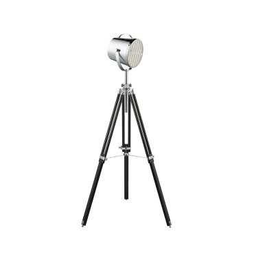 Searchlight Studio - Stehleuchte - 150 cm - schwarz und chrom