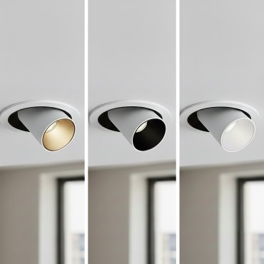 ONE Light Recessed COB - Einbauspot mit 3 Reflektoren inklusive - Ø 136 mm - Einbaumaß Ø 120 mm - 12W dimmbare LED inkl. - weiß