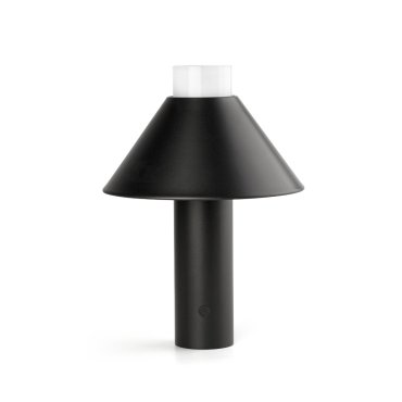 Faro Fuji - Outdoor-Tischleuchte - aufladbar über USB-Kabel - Ø 17,5 x 24 cm - 1,5W dimmbare LED inkl. - IP44 - schwarz