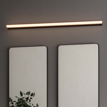 Nova Luce Endo - wandleuchte - 82 x 5,5 x 4,5 cm - 26W LED inkl. - IP44 - sand schwarz