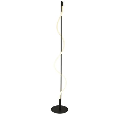 Searchlight Serpent - Stehleuchte - Ø 23 x 141 cm - 20W dimmbare LED inkl - schwarz und opal