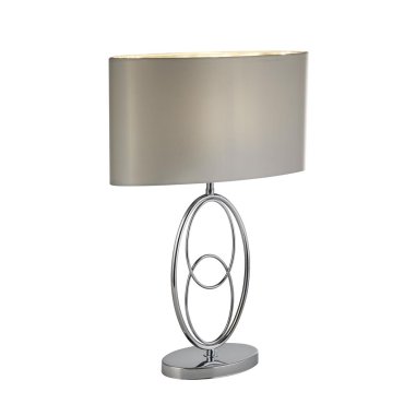Searchlight Loopy - Tischleuchte - 35 x 53 cm - Chrom und Silber