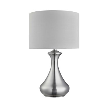 Searchlight Touch - Tischleuchte - Ø 24 x 40 cm - 3 Stufen dimmbar - Messing antik und creme