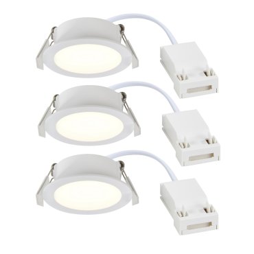 Nordlux Olea 3-Kit - einbauspot - Ø 85 mm, Ø 68 mm einbaumaß - 4,4W LED inkl. - IP65 - weiß