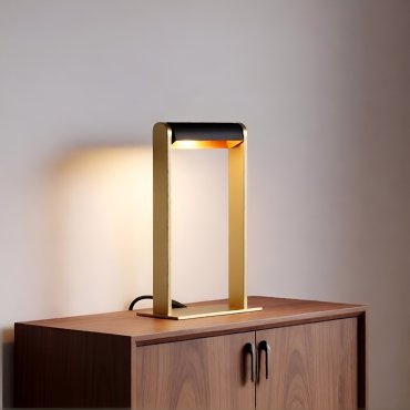 Lucide Loras - Tischleuchte - 18 x 9 x 32,5 cm - matt gold und schwarz