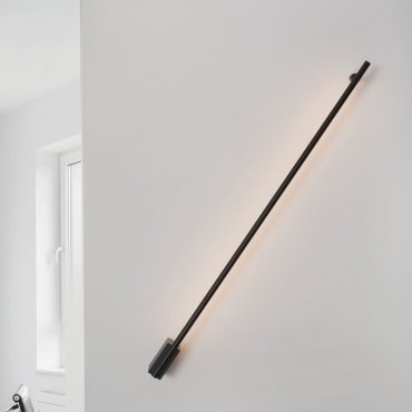 Nova Luce Gropius - Wandleuchte - 120 x 9 x 3,5 cm - 20W LED inkl. - Sand schwarz