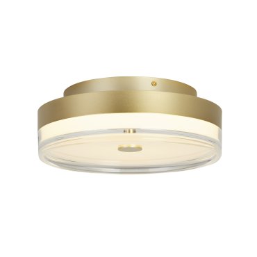 Searchlight Cyprus - Deckenleuchte - Ø 30 x 11 cm - 21W dimmbare LED inkl - gold und transparent