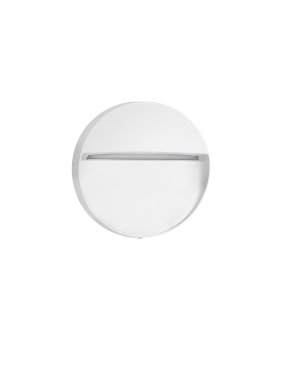 Nova Luce Nectar - Außenwandleuchte - Ø 12 x 2,8 cm - 3W LED inkl. - IP65 - Sand Weiß