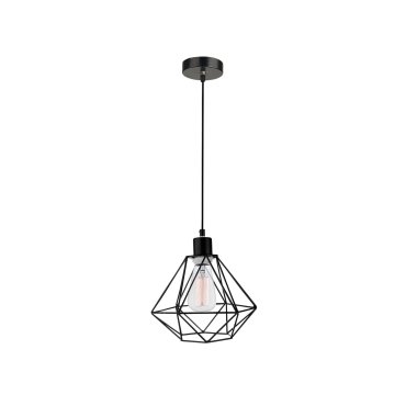 Nova Luce Pietra - Hängeleuchte - Ø 20 x 120 cm - schwarz