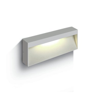 ONE Light Square Indoor/Outdoor Wall Dark Lights - Außenwandleuchte - 20 x 80 x 3,2 cm - 6W LED inkl - IP54 - weiß