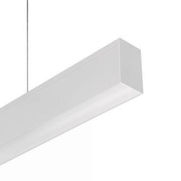 Leuchtenkönig Slim Line Up - Hängeleuchte - Profil 5,5 x 3,3 cm - 19,2W + 14,4W LED pro Meter - weiß