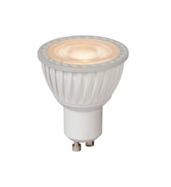 Lucide LED-Strahler - gedimmt bis warm - Ø 5 x 5,5 cm - GU10 - 5W - 3000K bis 2200K - weiß