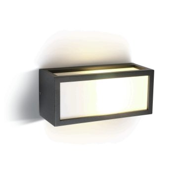 ONE Light Outdoor E27 Square - Außenwandleuchte - 25 x 10 x 11 cm - IP54 - anthrazit