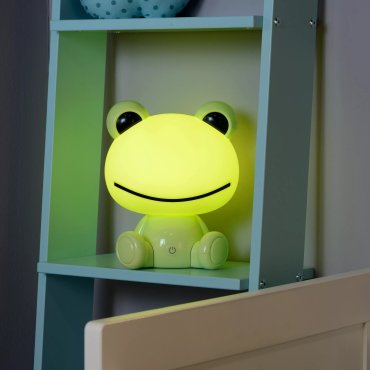 Lucide Dodo Frosch - Kinderlampe - 24 cm - 3W dimmbare LED inkl. - grün