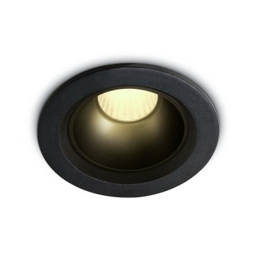 ONE Light Retro Dark Light Range - Einbauspot - Ø 75 mm, Ø 65 mm Einbaugröße - inkl. 7W LED - schwarz