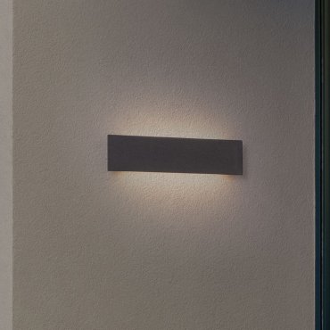 Nova Luce Luna - Außenwandleuchte - 40 x 10 x 4,5 cm - 11W LED inkl. - IP65 - schwarz