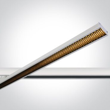 ONE Light Adjustable LED Linear Track Light - Stromschienenstrahler - 3-Phasen-Schienensystem - 118 x 3 x 4,5 cm - 40W LED inkl. - weiß
