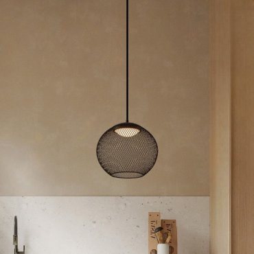 Nova Luce Kinetic - Hängelampe - Ø 30 x 154 cm - 12W LED inkl. - matt schwarz