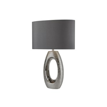 Searchlight Artisan - Tischleuchte - 61 cm - Chrom und Grau